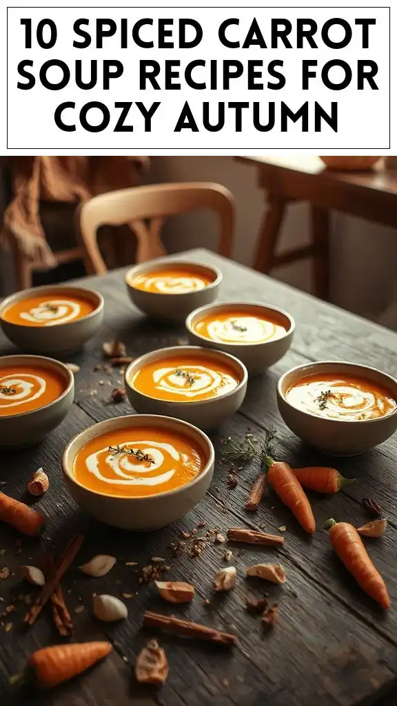 10 Spiced Carrot Soup Recipes for Cozy Autumn