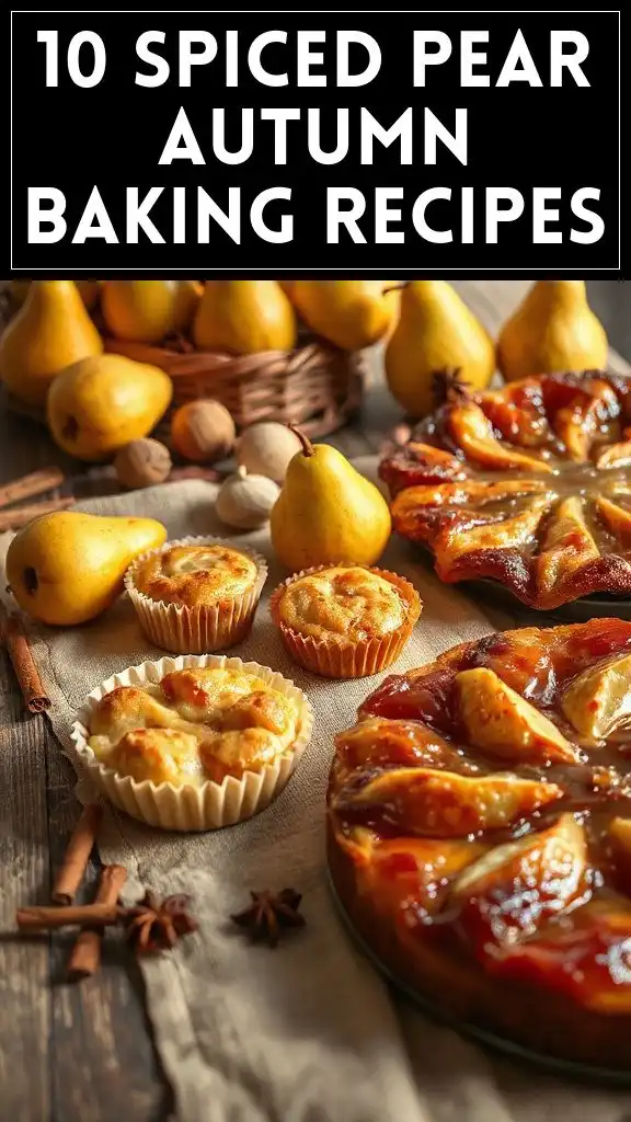 10 Spiced Pear Autumn Baking Recipes