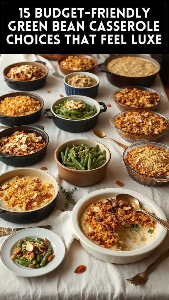 15 Budget-Friendly Green Bean Casserole Choices That Feel Luxe