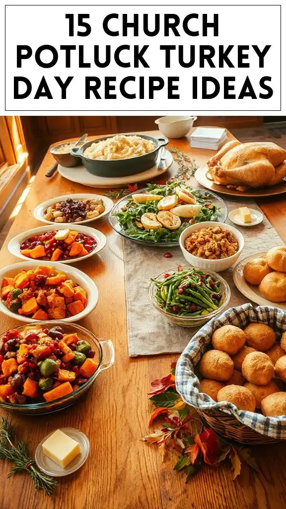 15 Church Potluck Turkey Day Recipe Ideas