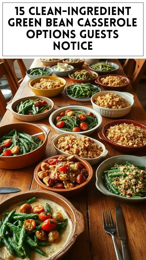 15 Clean-Ingredient Green Bean Casserole Options Guests Notice