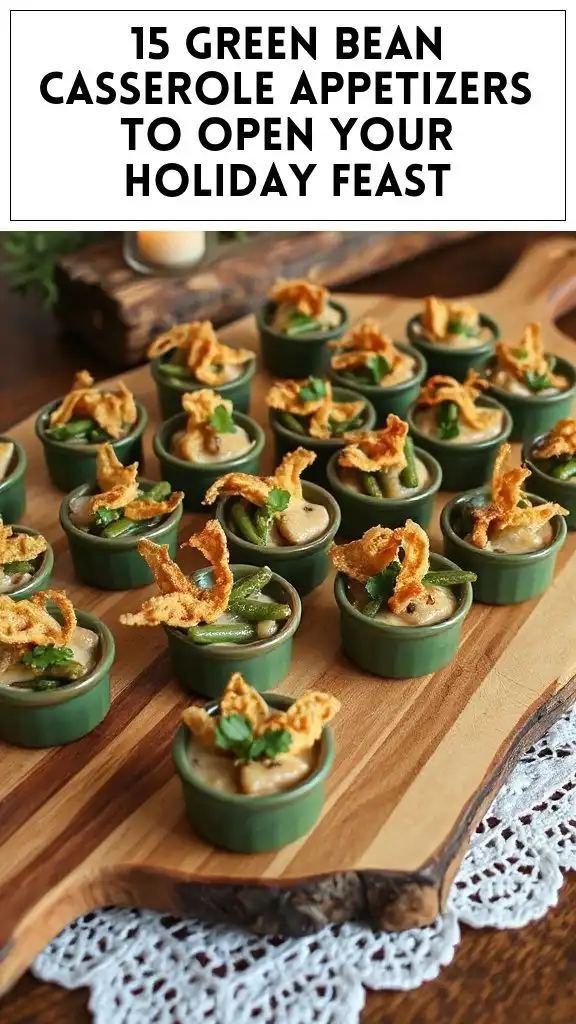 15 Green Bean Casserole Appetizers to Open Your Holiday Feast