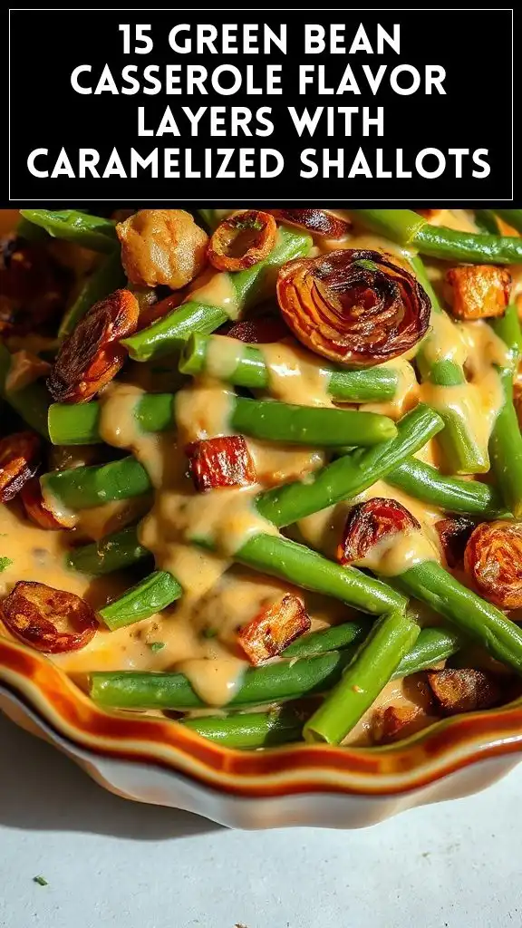 15 Green Bean Casserole Flavor Layers With Caramelized Shallots