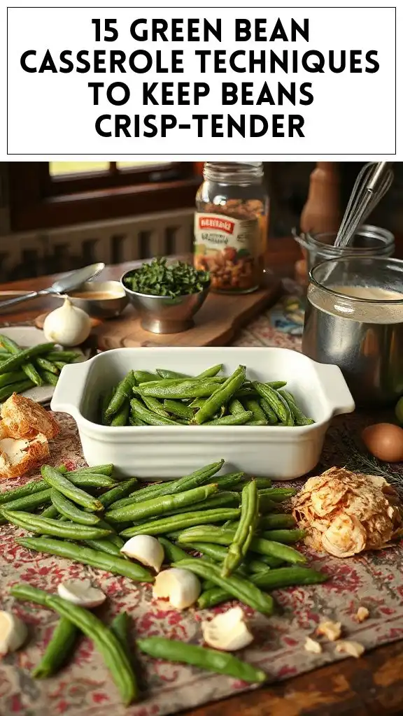 15 Green Bean Casserole Techniques to Keep Beans Crisp-Tender