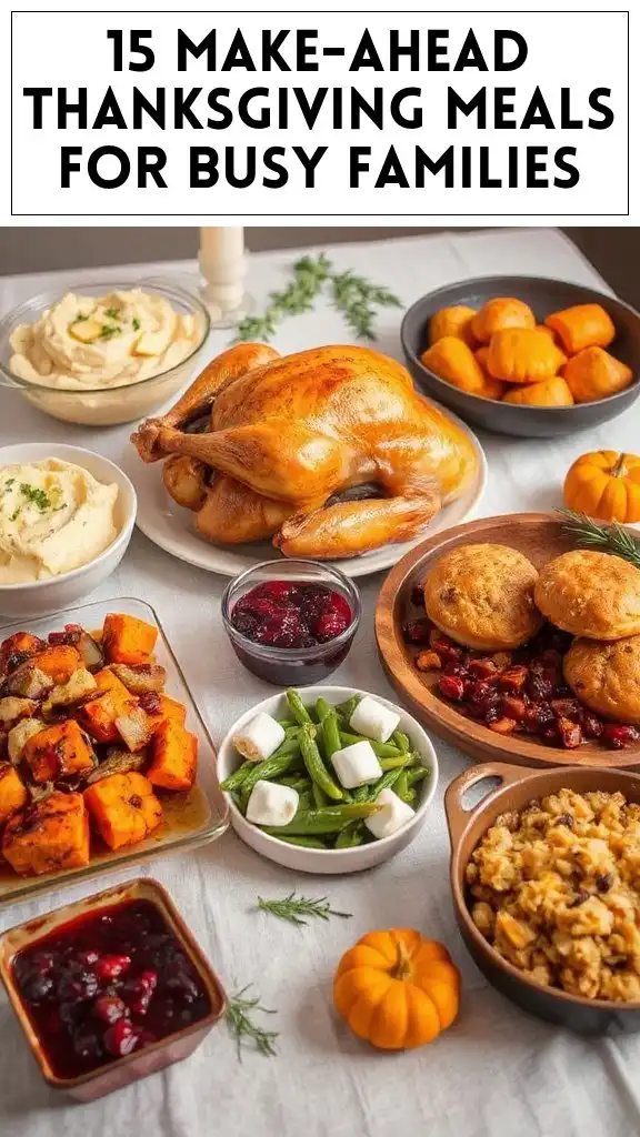 15 Make-Ahead Thanksgiving Meals for Busy Families
