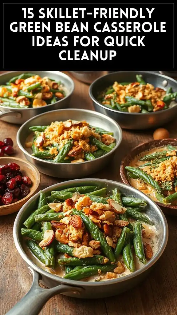 15 Skillet-Friendly Green Bean Casserole Ideas for Quick Cleanup