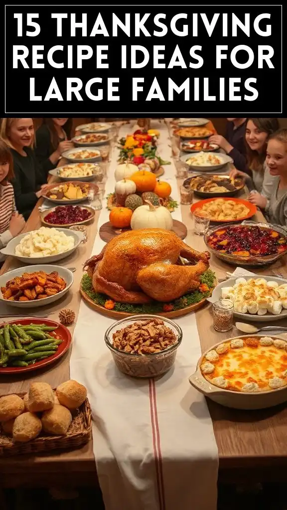 15 Thanksgiving Recipe Ideas for Large Families