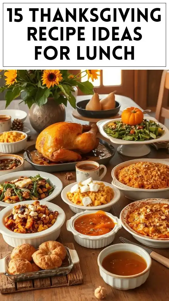 15 Thanksgiving Recipe Ideas for Lunch
