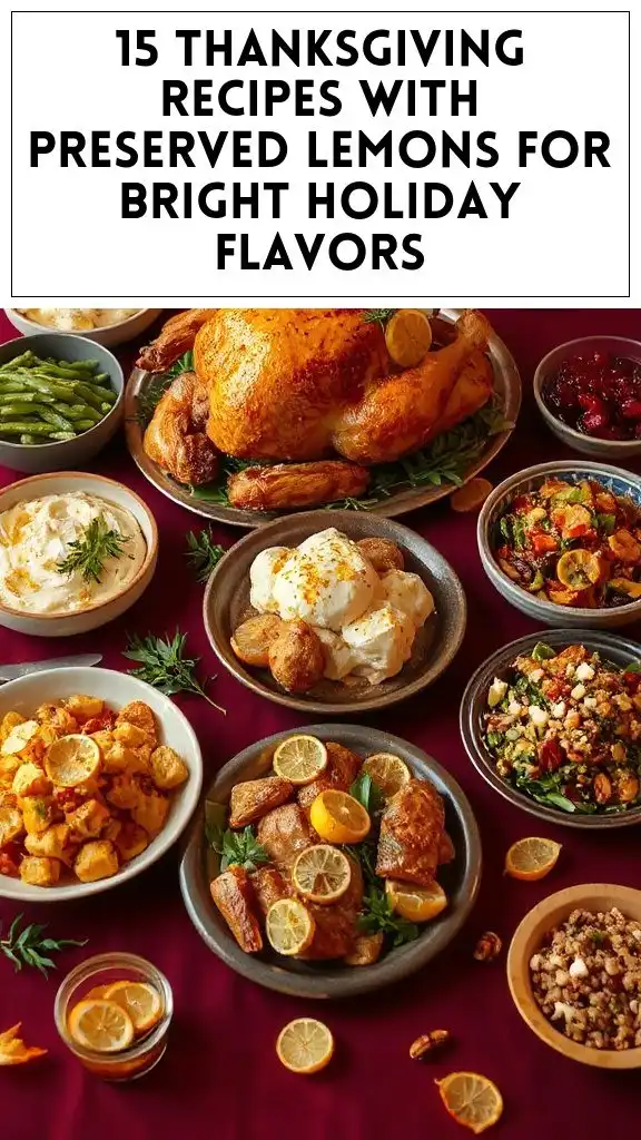 15 Thanksgiving Recipes With Preserved Lemons for Bright Holiday Flavors