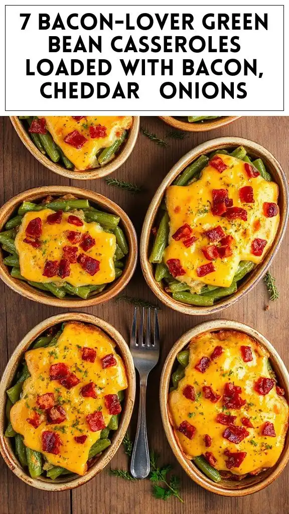 7 Bacon-Lover Green Bean Casseroles Loaded With Bacon, Cheddar & Onions
