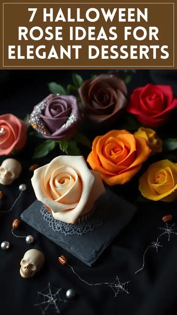7 Halloween Rose Ideas for Elegant Desserts