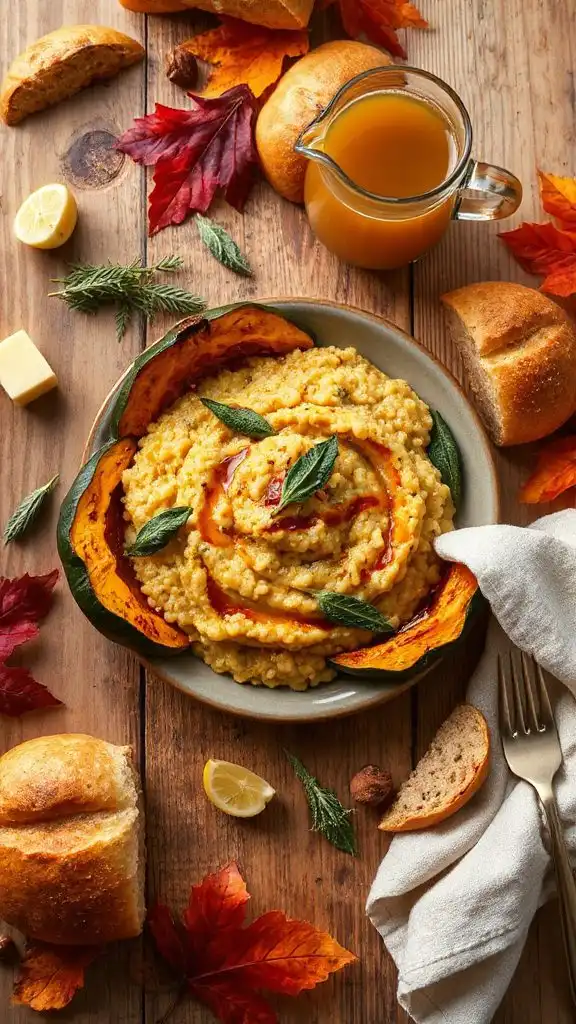acorn squash sage risotto