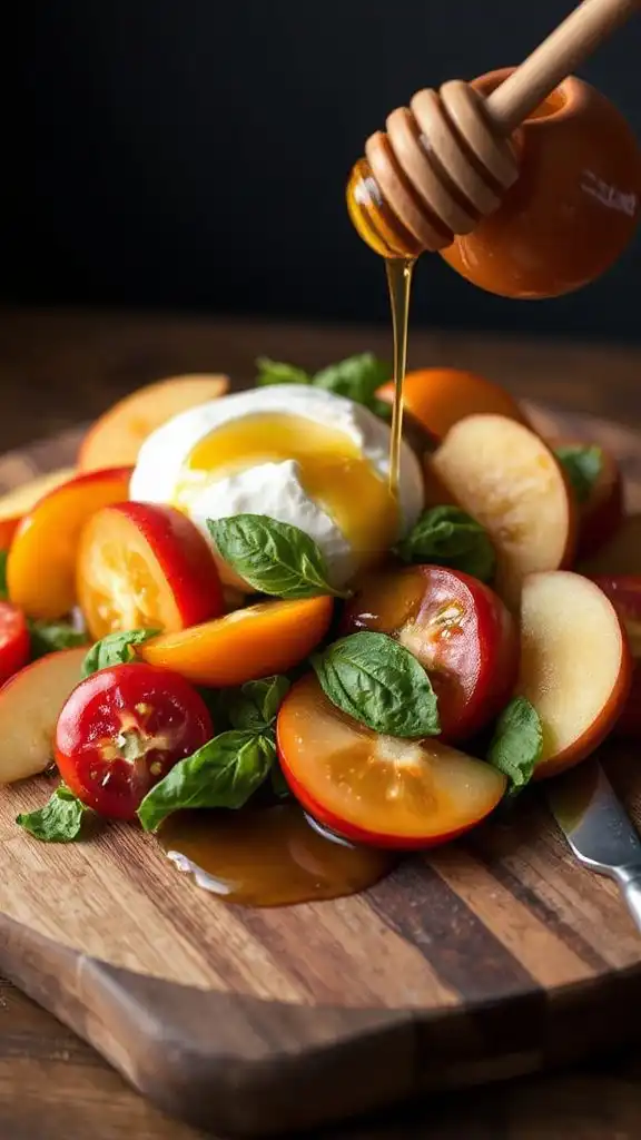 apple burrata salad delight