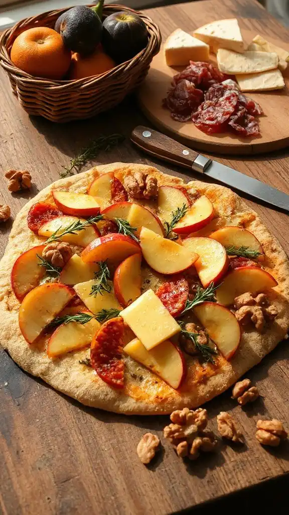 apple cheddar flatbread recipe