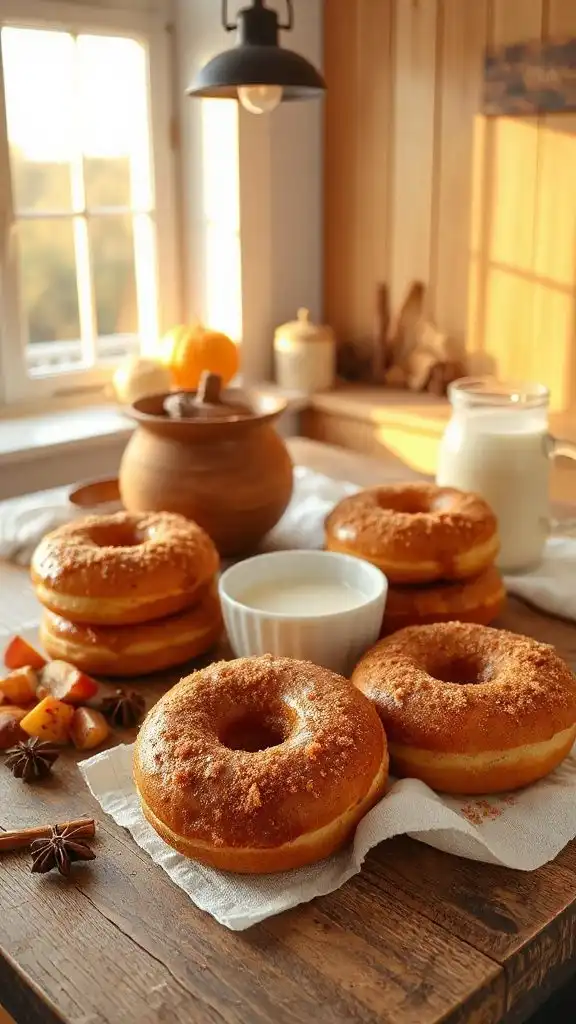 apple cinnamon baked donuts