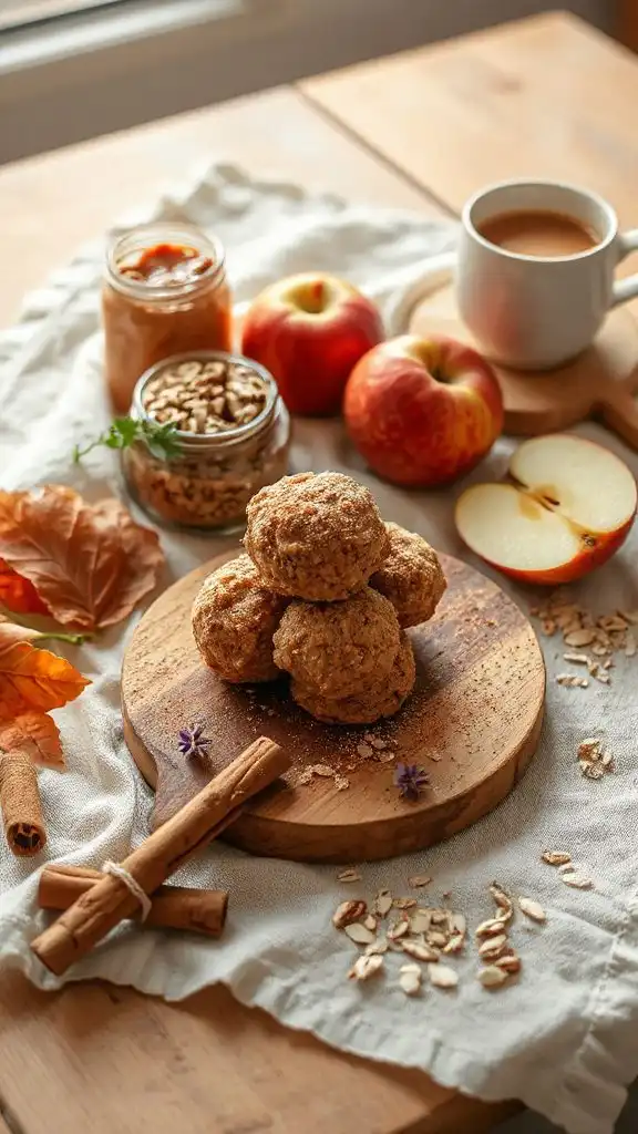 apple cinnamon energy bites