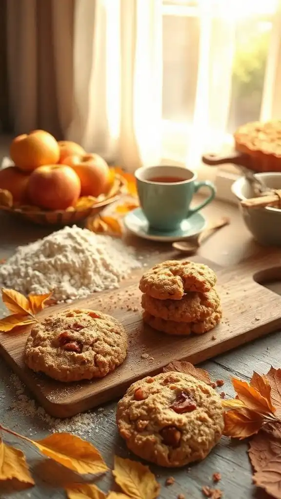 apple cinnamon oatmeal cookies