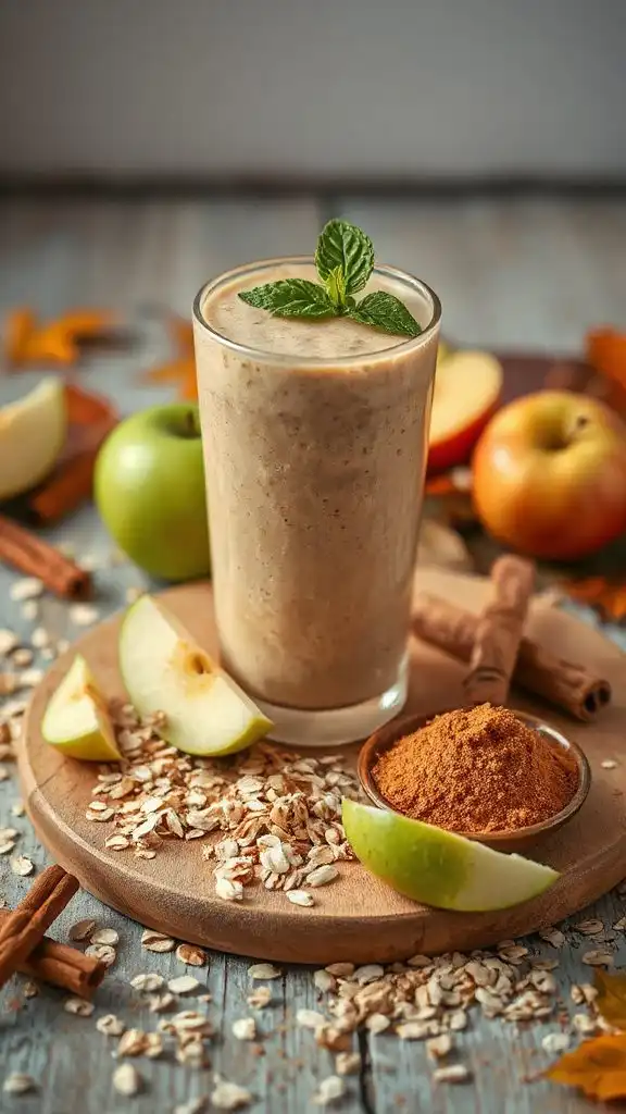 apple cinnamon oatmeal smoothie