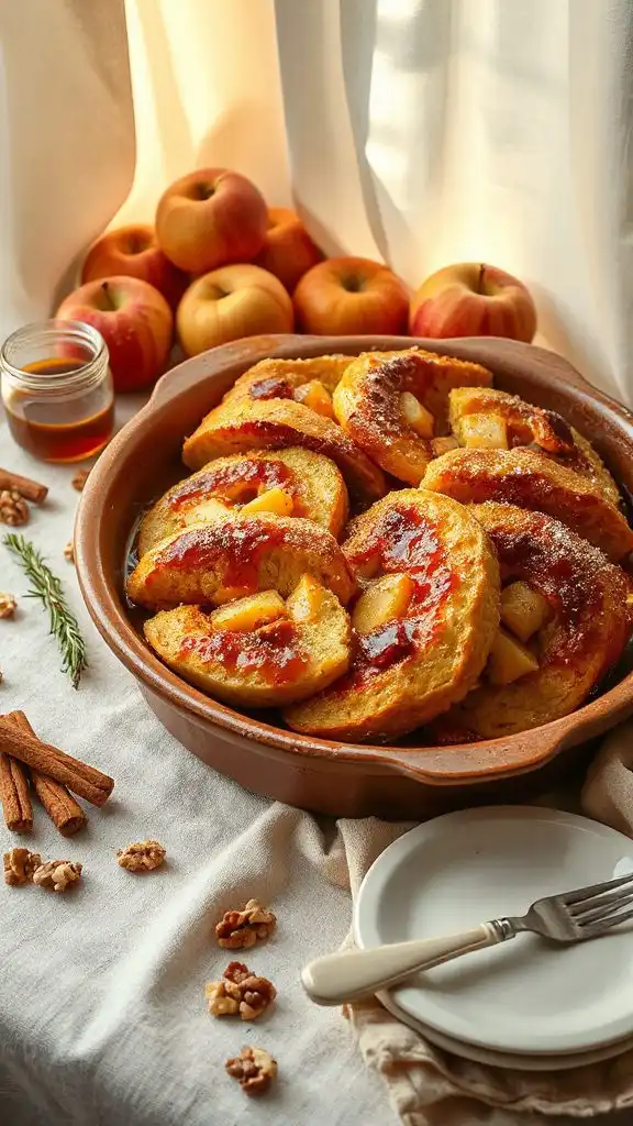 apple cinnamon roll bake