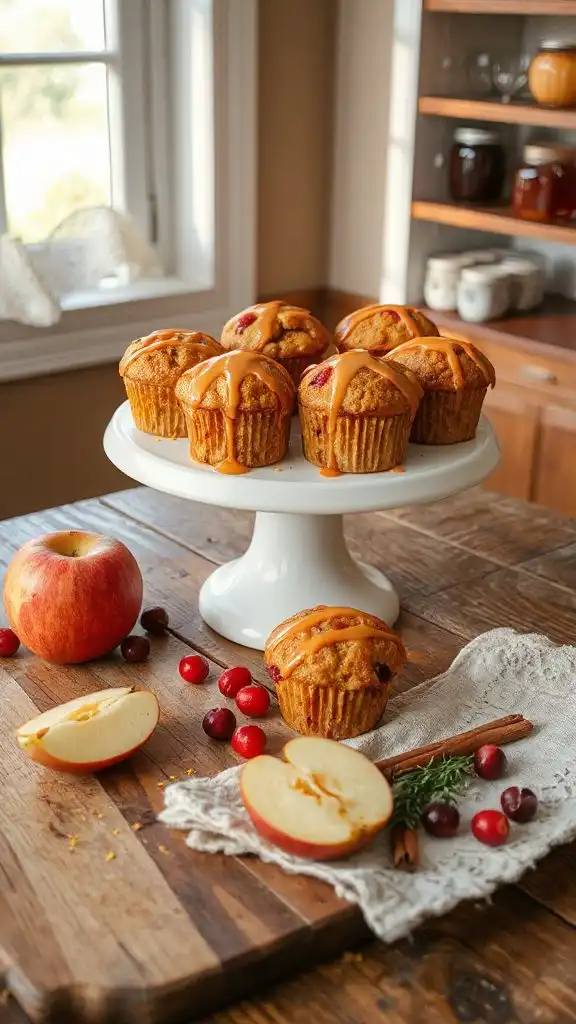 apple cranberry muffins recipe