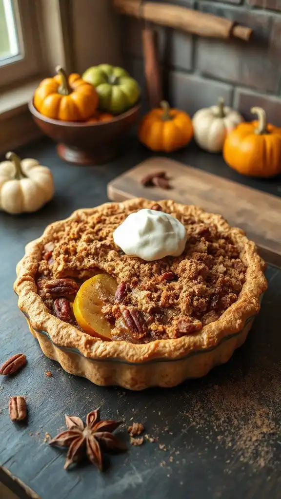 apple pecan crumble pie apple pecan crumble pie