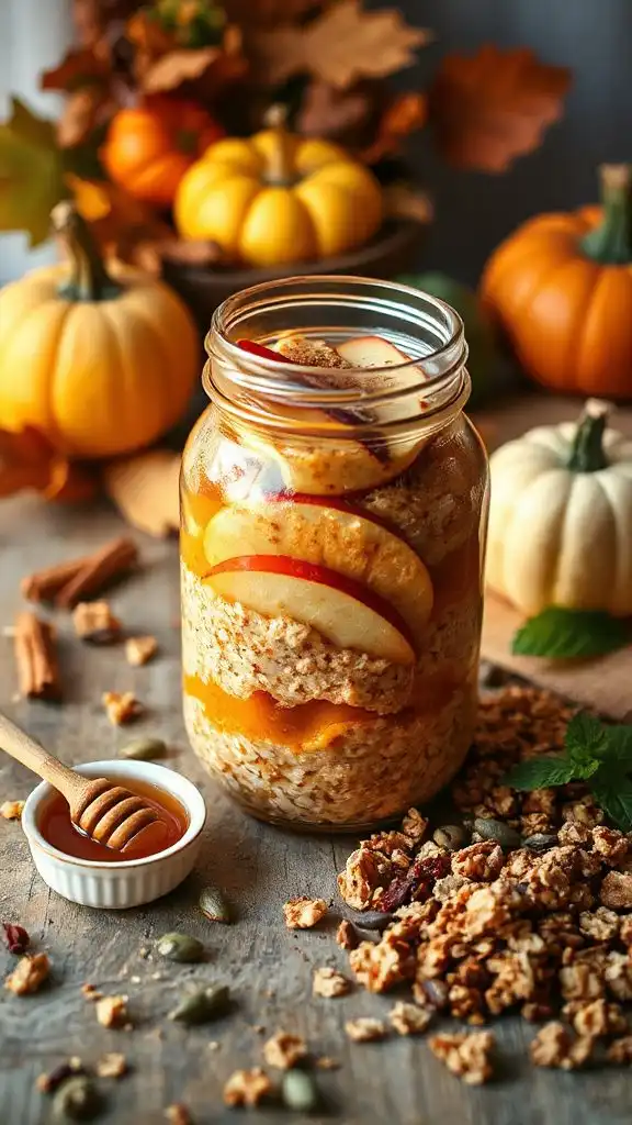 apple pumpkin pie oats