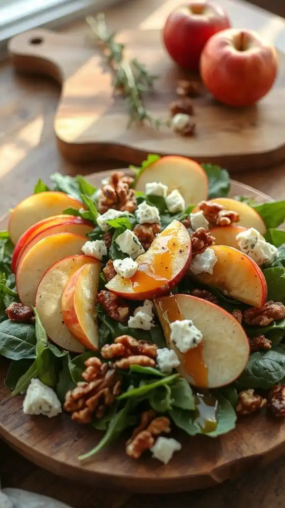 apple walnut blue cheese salad