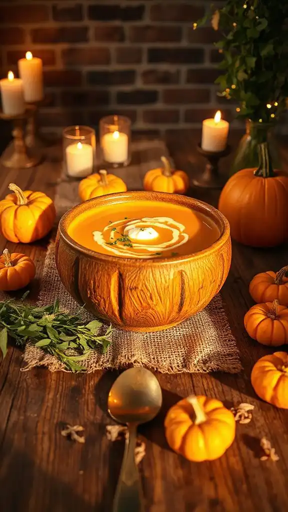 aromatic pumpkin tarragon soup