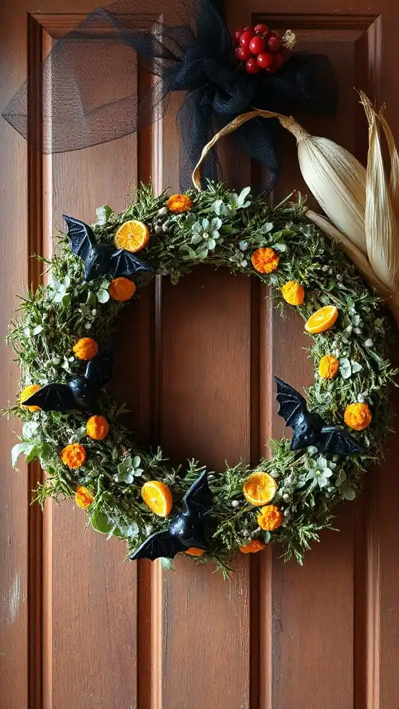 aromatic seasonal wreath decoration
