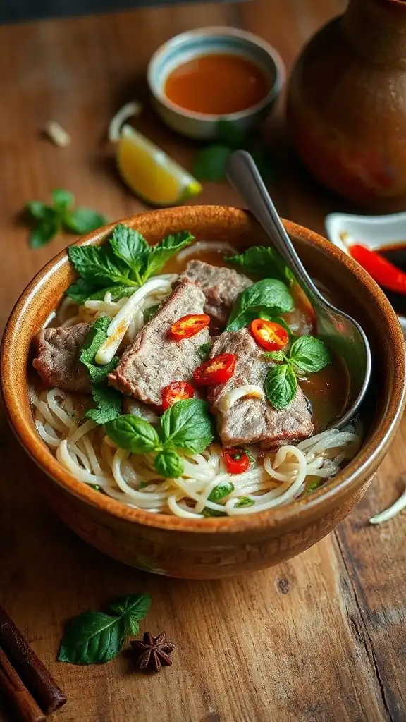 aromatic vietnamese noodle soup