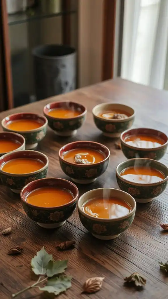 asian inspired autumn soup bowls