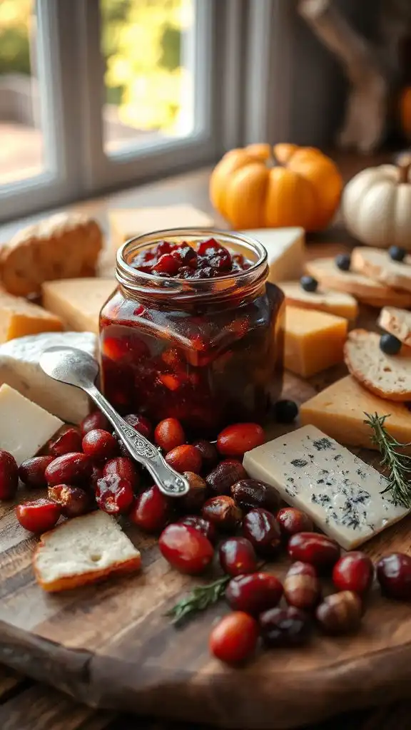 autumn apple cranberry chutney