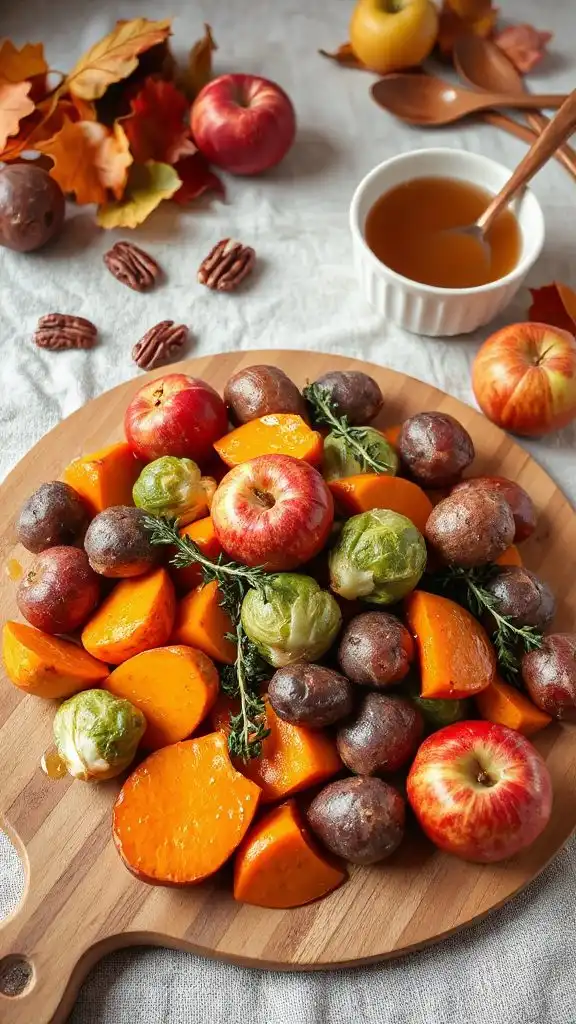 autumn apple thyme vegetables