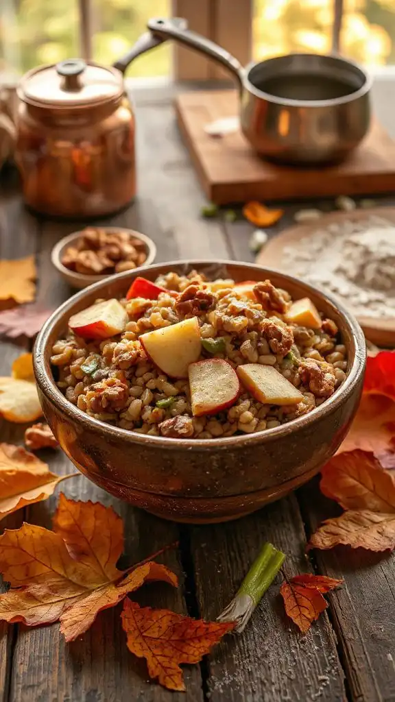 autumn barley apple salad