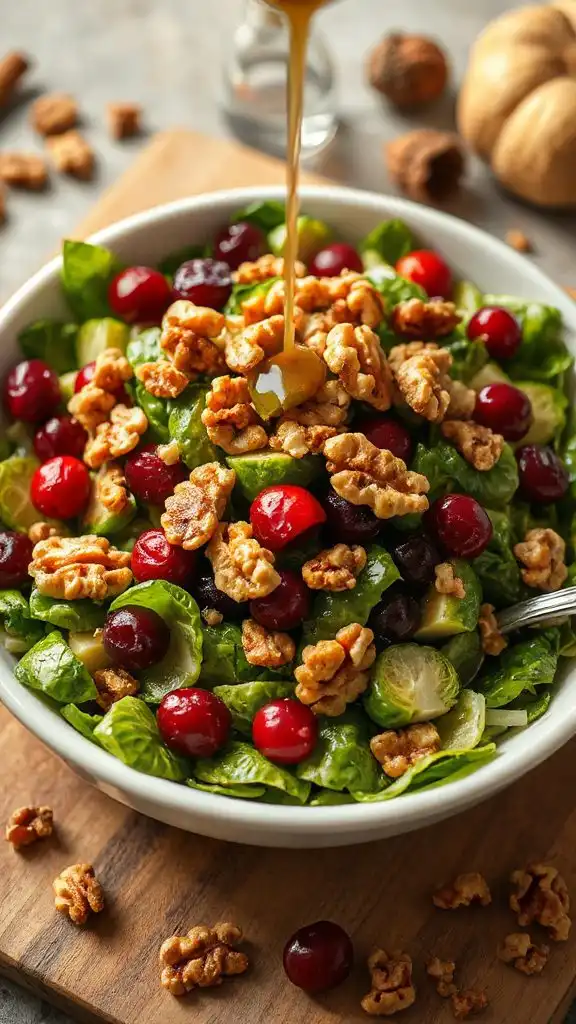 autumn brussels sprout salad