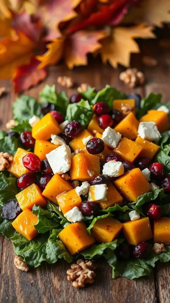 autumn butternut squash salad