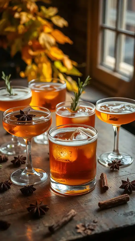autumn cocktails with allspice