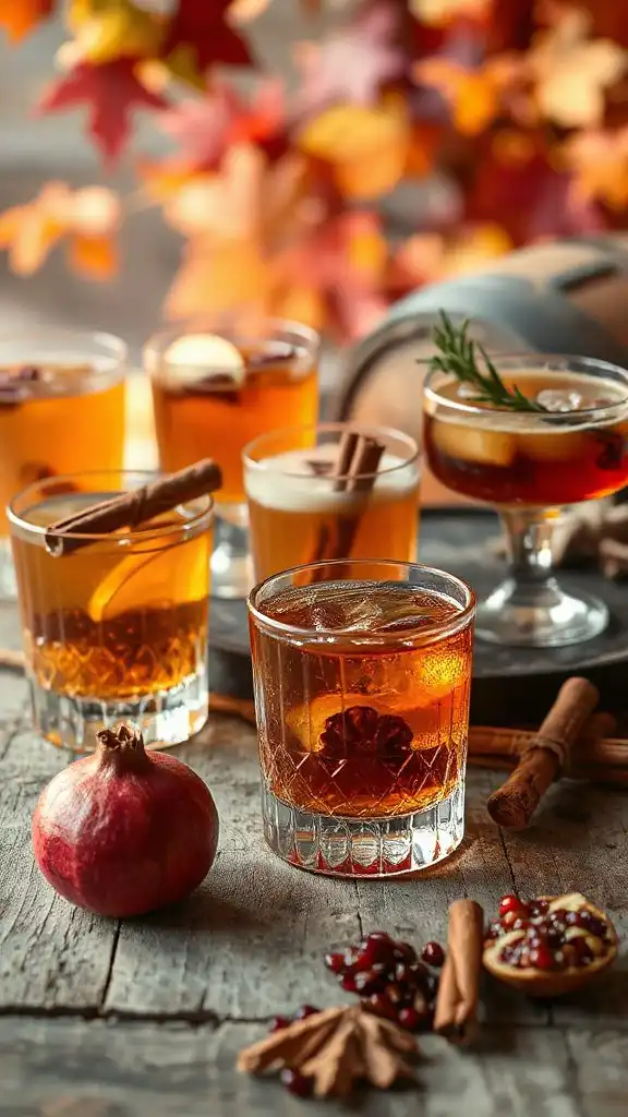 autumn inspired bourbon cocktail twists