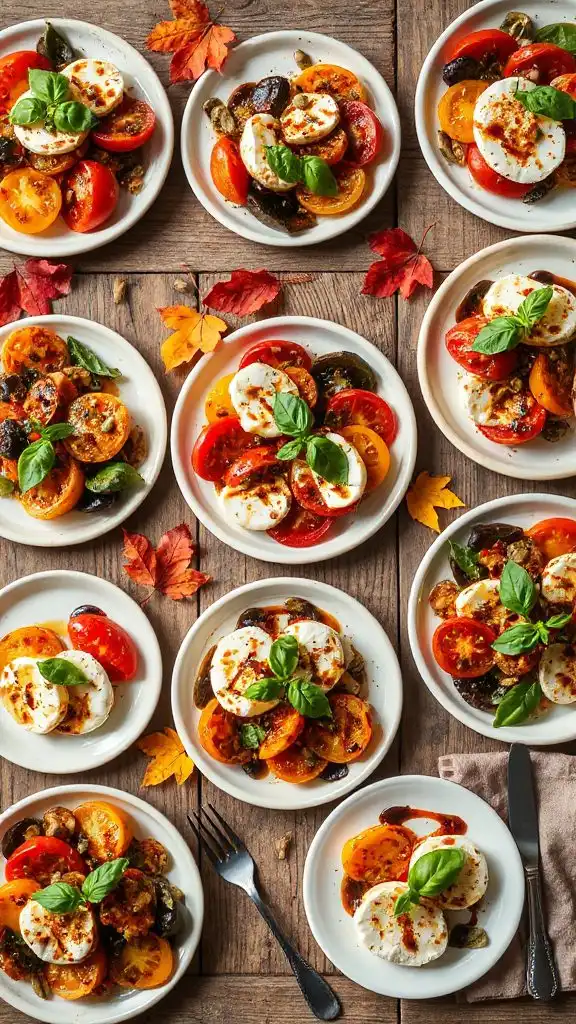 autumn inspired caprese salad ideas