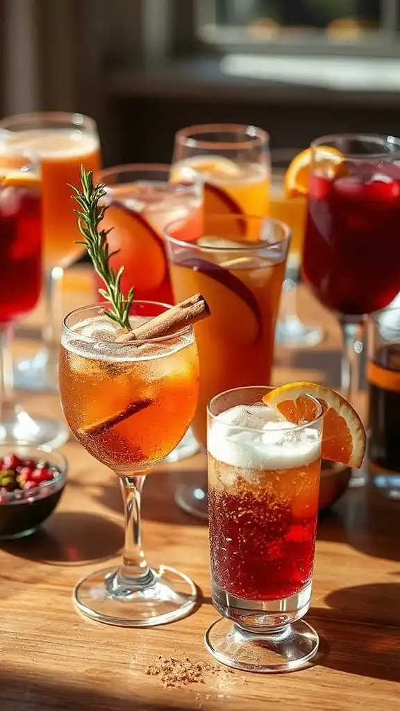 autumn inspired cocktail variations
