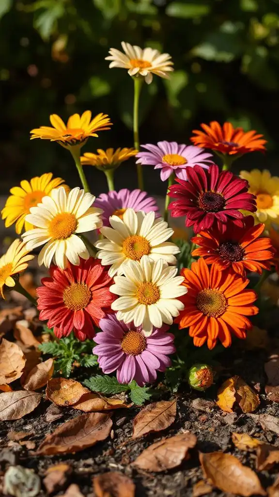 autumn inspired daisy flower designs