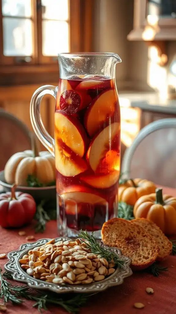 autumn inspired fruity beverage
