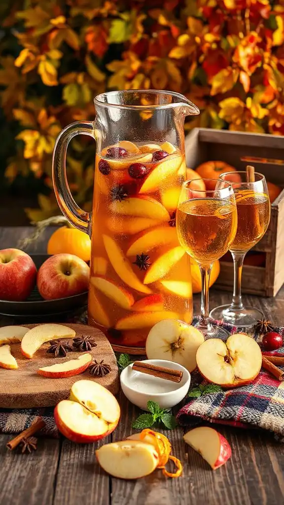 autumn inspired fruity sangria recipe