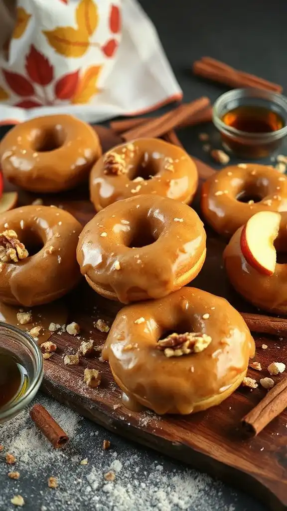 autumn inspired glazed donuts recipe