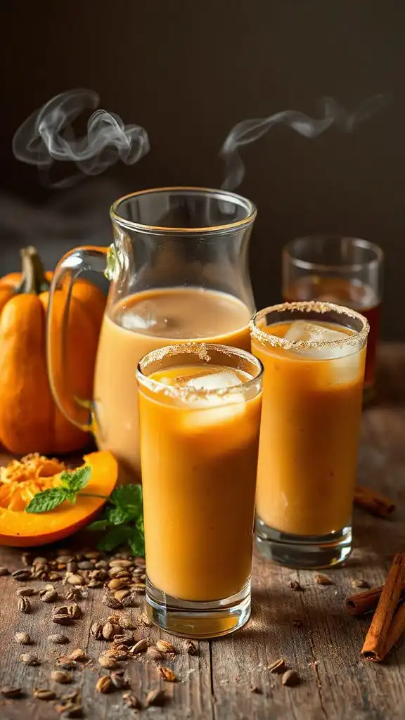 autumn inspired iced chai cocktail