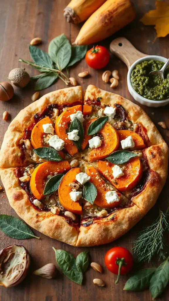 autumn inspired savory pizza delight