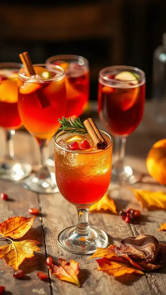 autumn inspired sparkling drink recipes