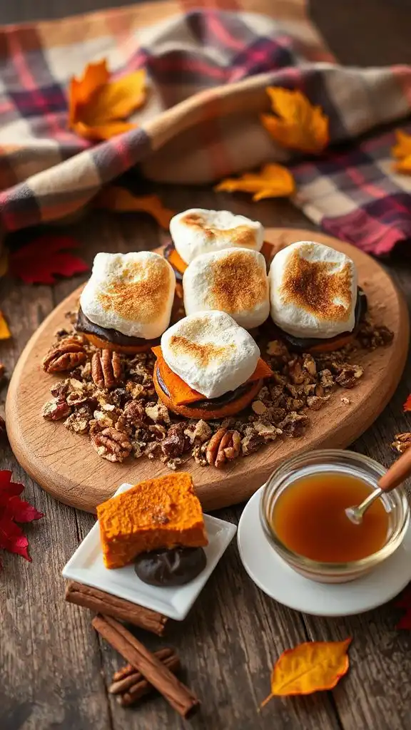 autumn inspired sweet potato s mores