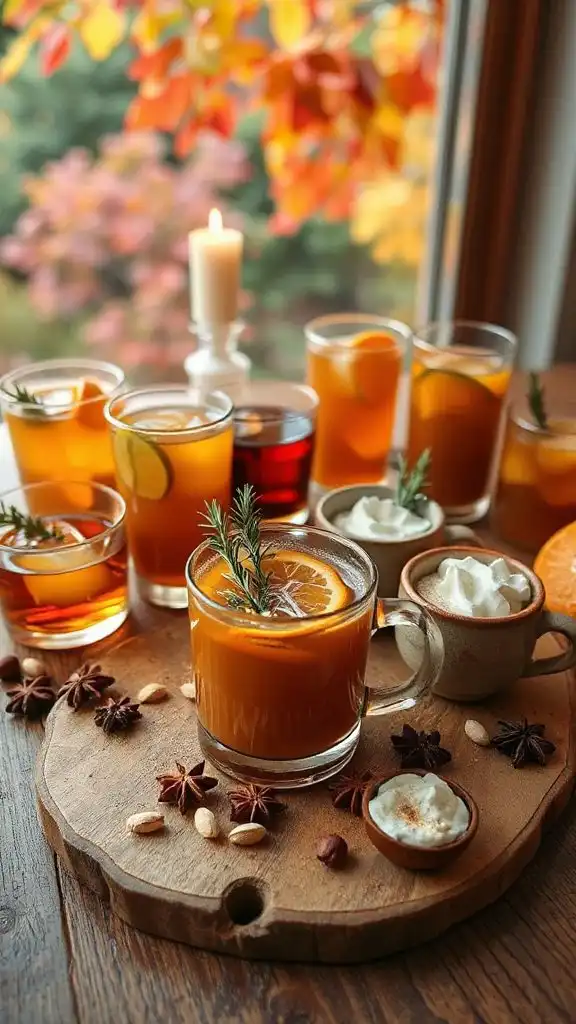 autumn inspired warm beverages