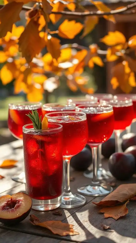 autumn plum cocktail recipes